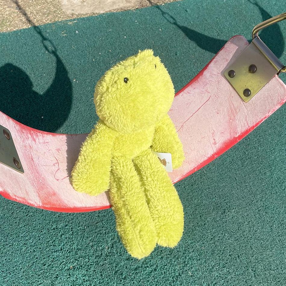 Peluche grenouille verte douce enfant câlin pelucheux La compagnie de la peluche